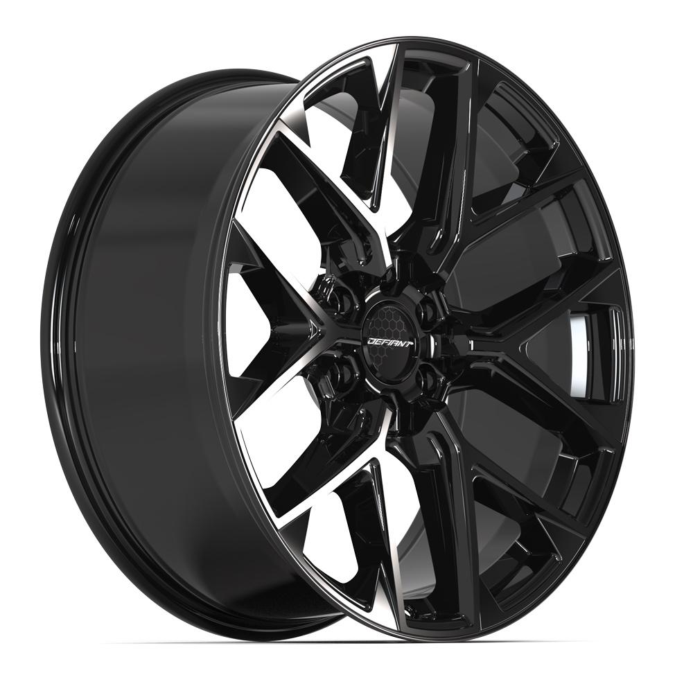 Set of 4 Defiant DF17B 22x9 Gloss Black wheel, 6x139.7, +18mm offset