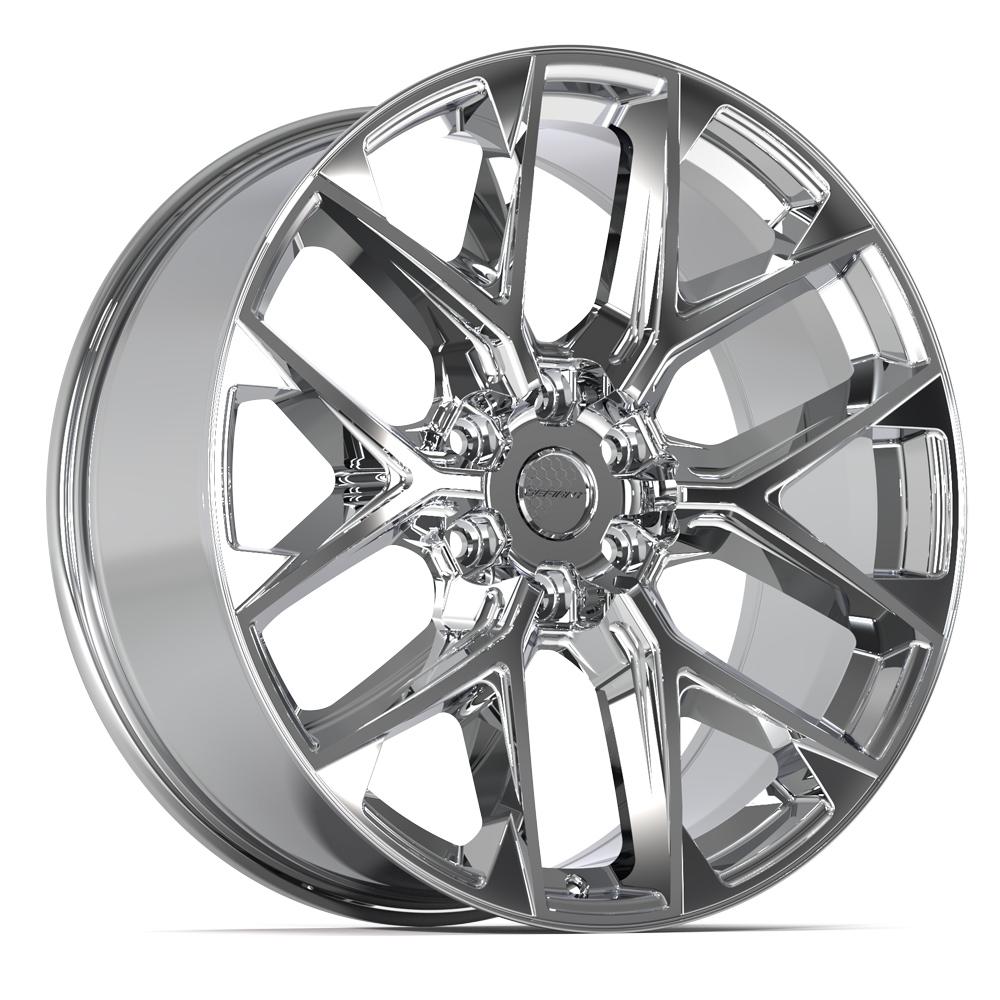 Defiant DF17C 22x9 Chrome wheel, 6x135, 24mm offset