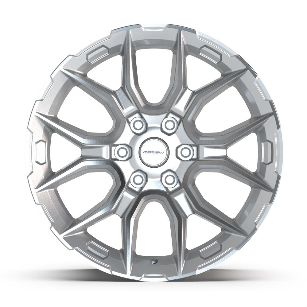 Defiant DF18A 20x9 Gloss Silver Machined wheel, 6x139.7, 18mm offset