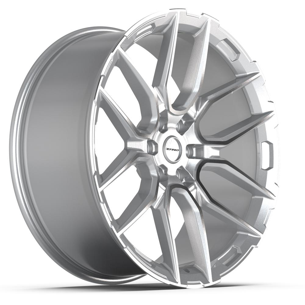 Defiant DF18A 24x10 Gloss Silver Machined wheel, 6x139.7, 24mm offset