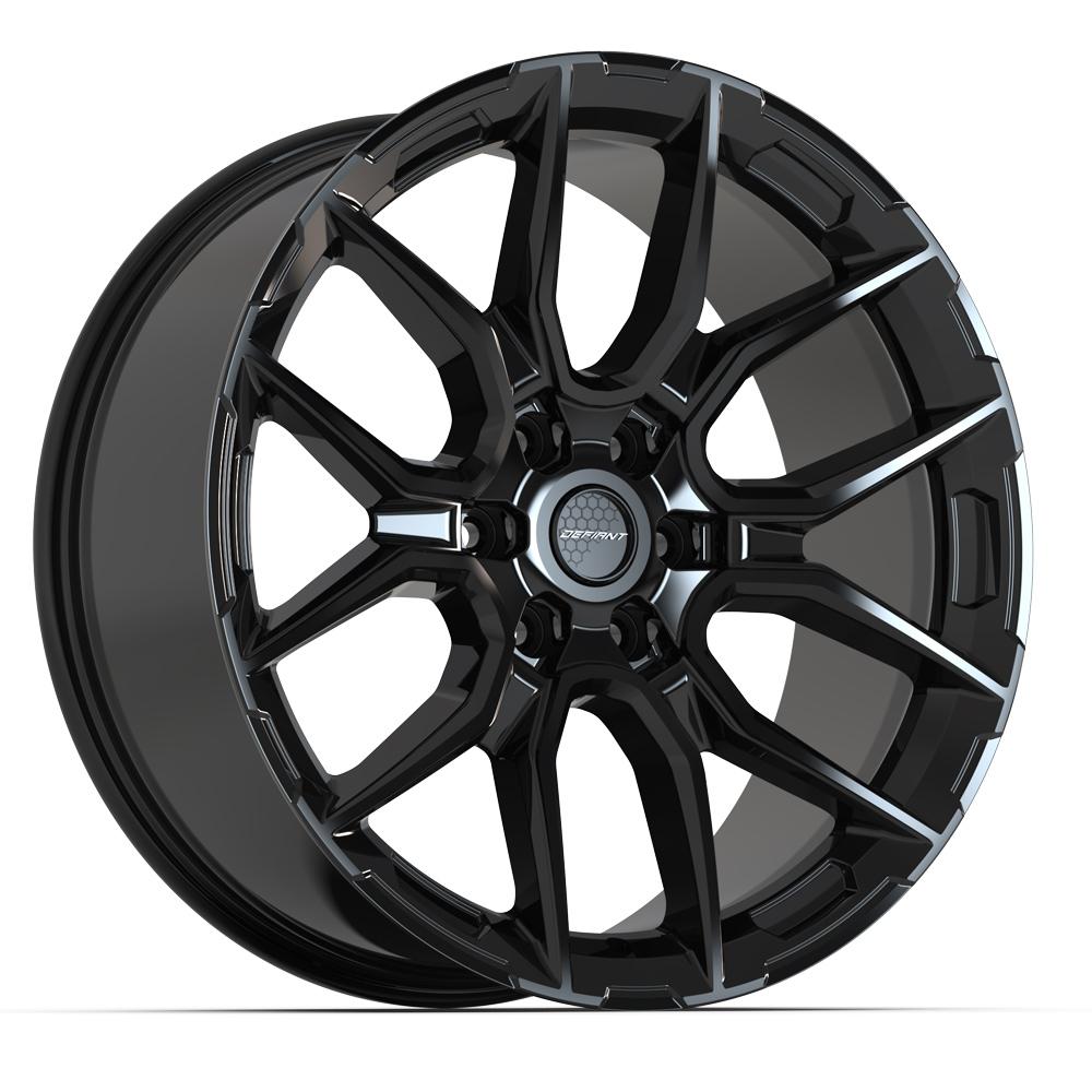 Defiant DF18B 22x9 Gloss Black wheel, 6x139.7, 18mm offset