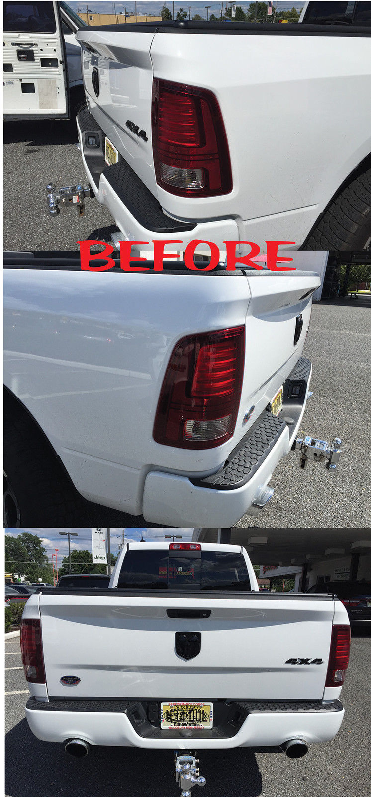 Tailgate Stripe Decal for 2009-2018 Dodge Ram 1500 SRT