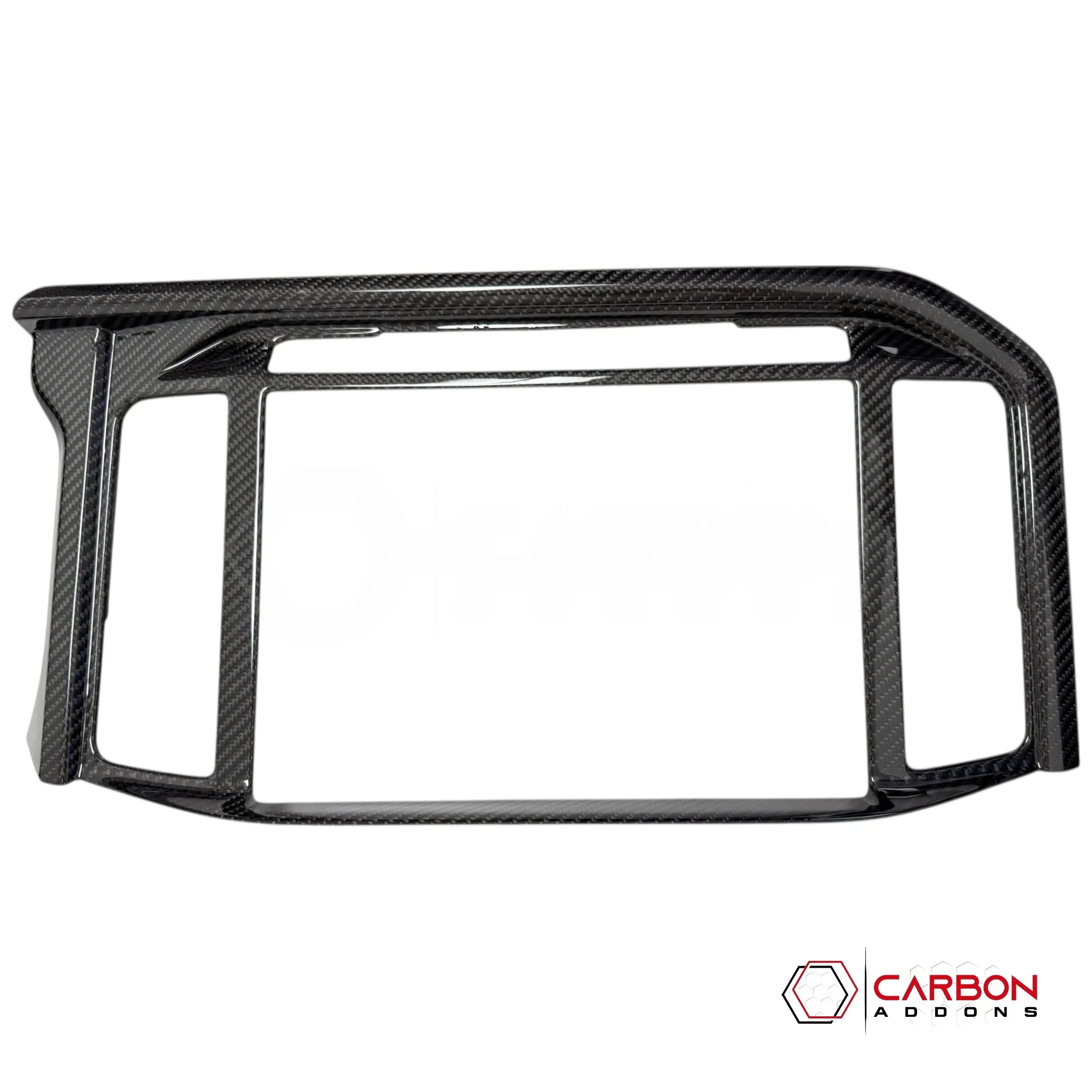 Real Carbon Fiber Infotainment Screen Trim Cover for 2025+ Ford F-150 & Raptor