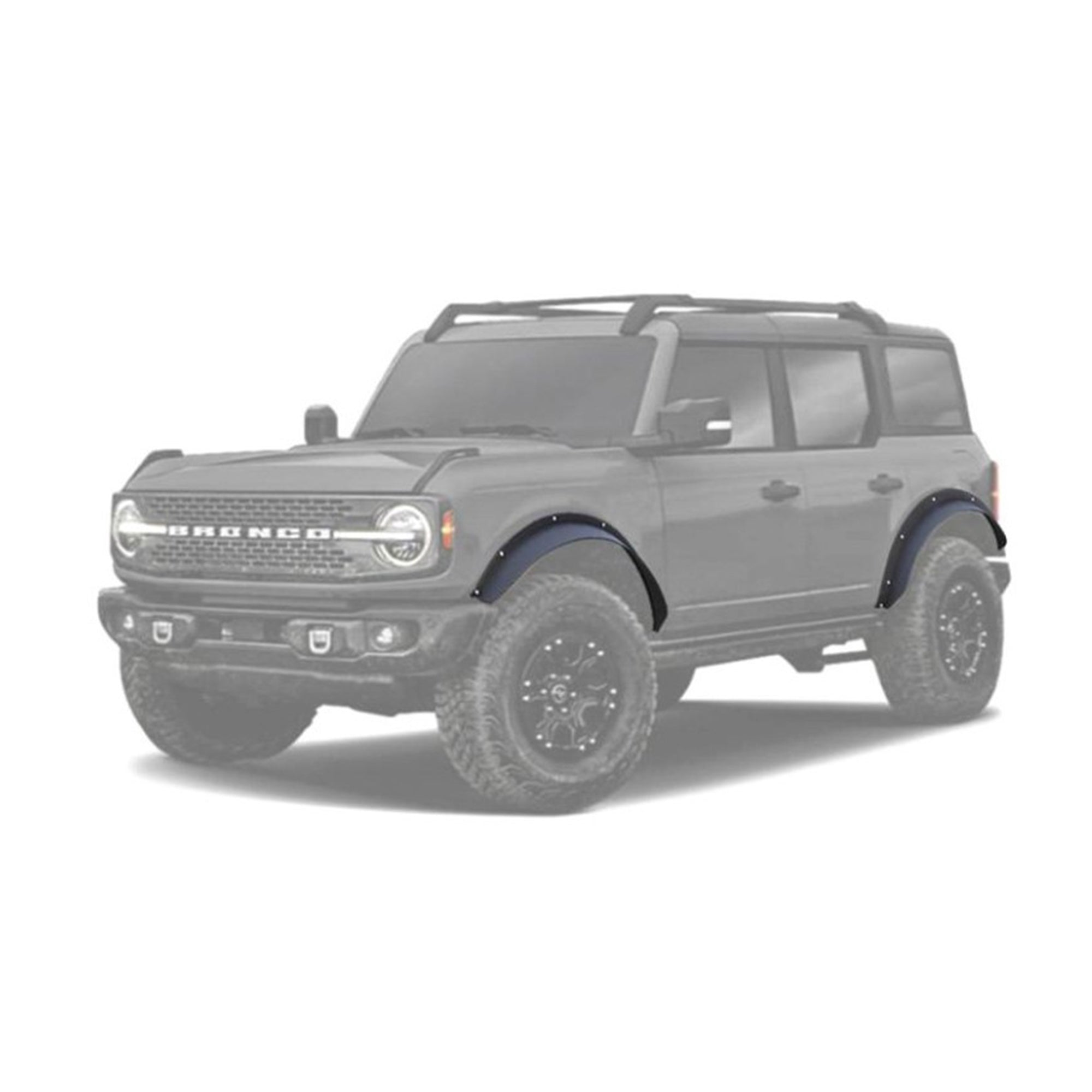 2021-2026 Ford Bronco Front & Rear Fender Flares Sheet Metal Plate | Black Horse Off Road - Image 2