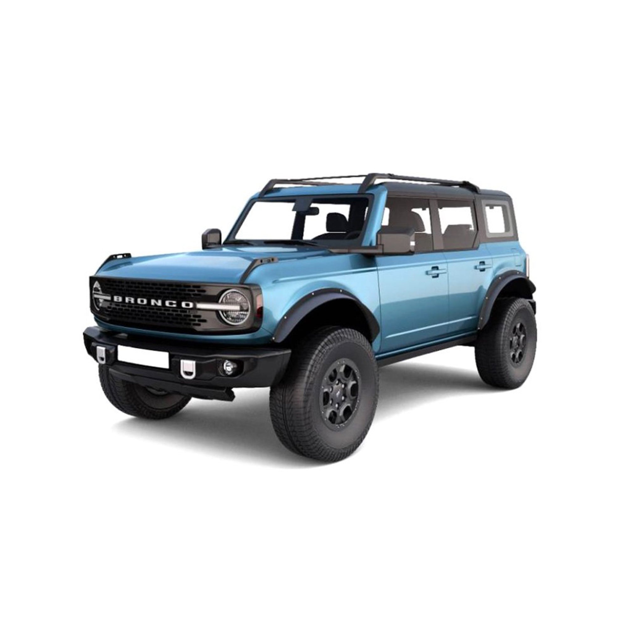 2021-2026 Ford Bronco Front & Rear Fender Flares Sheet Metal Plate | Black Horse Off Road - Image 3