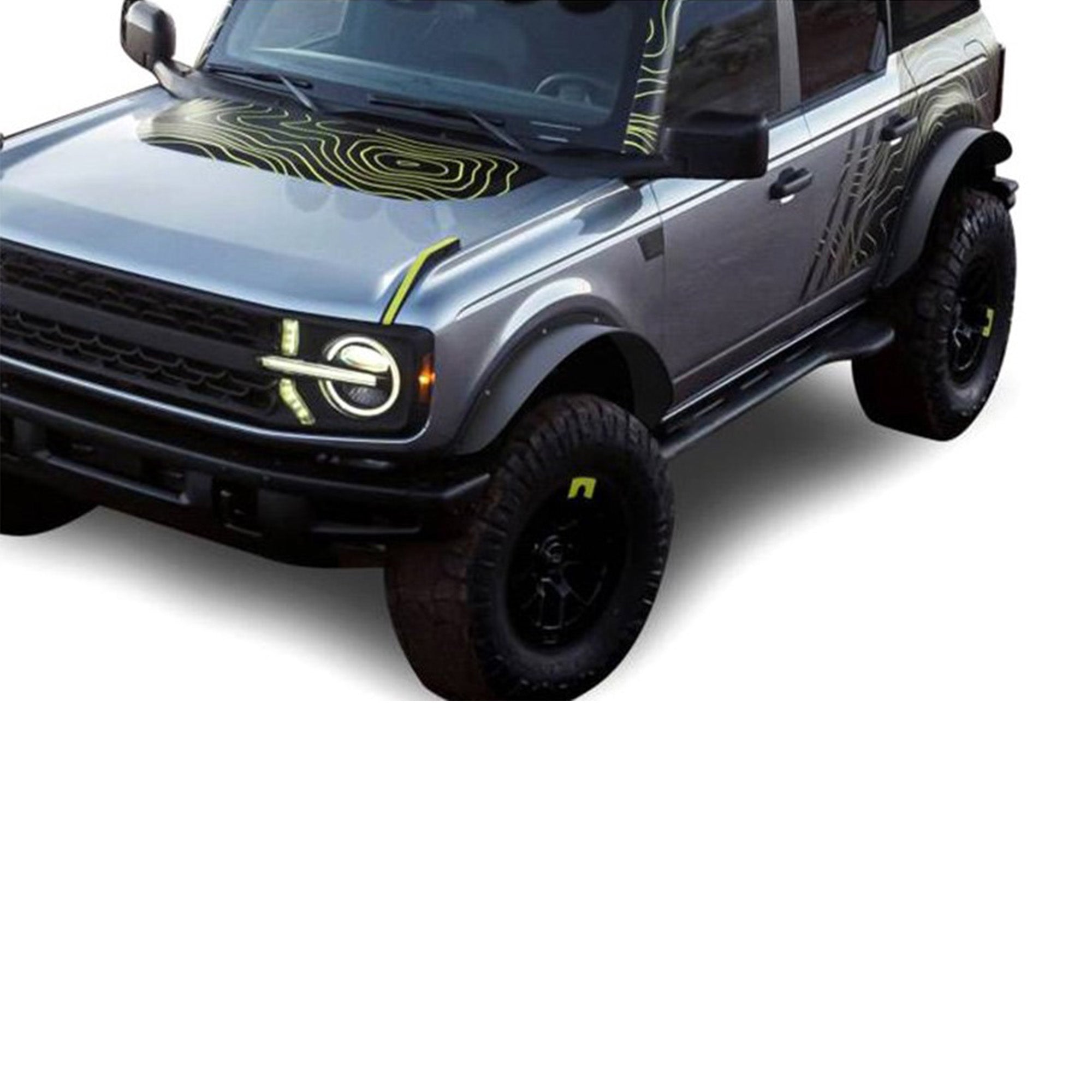 2021-2026 Ford Bronco Front & Rear Fender Flares Sheet Metal Plate | Black Horse Off Road - Image 5