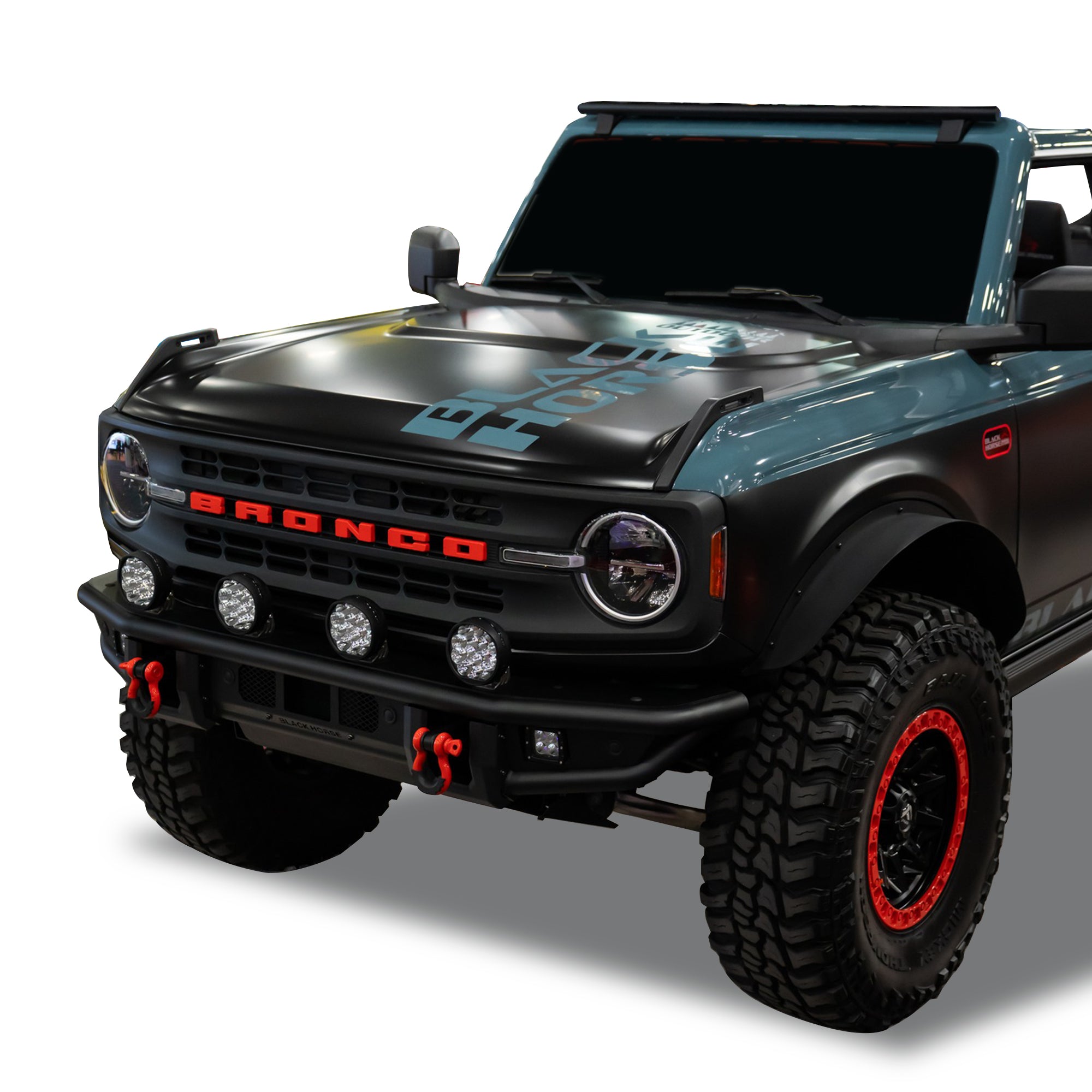 2021-2026 Ford Bronco Front & Rear Fender Flares Sheet Metal Plate | Black Horse Off Road - Image 7