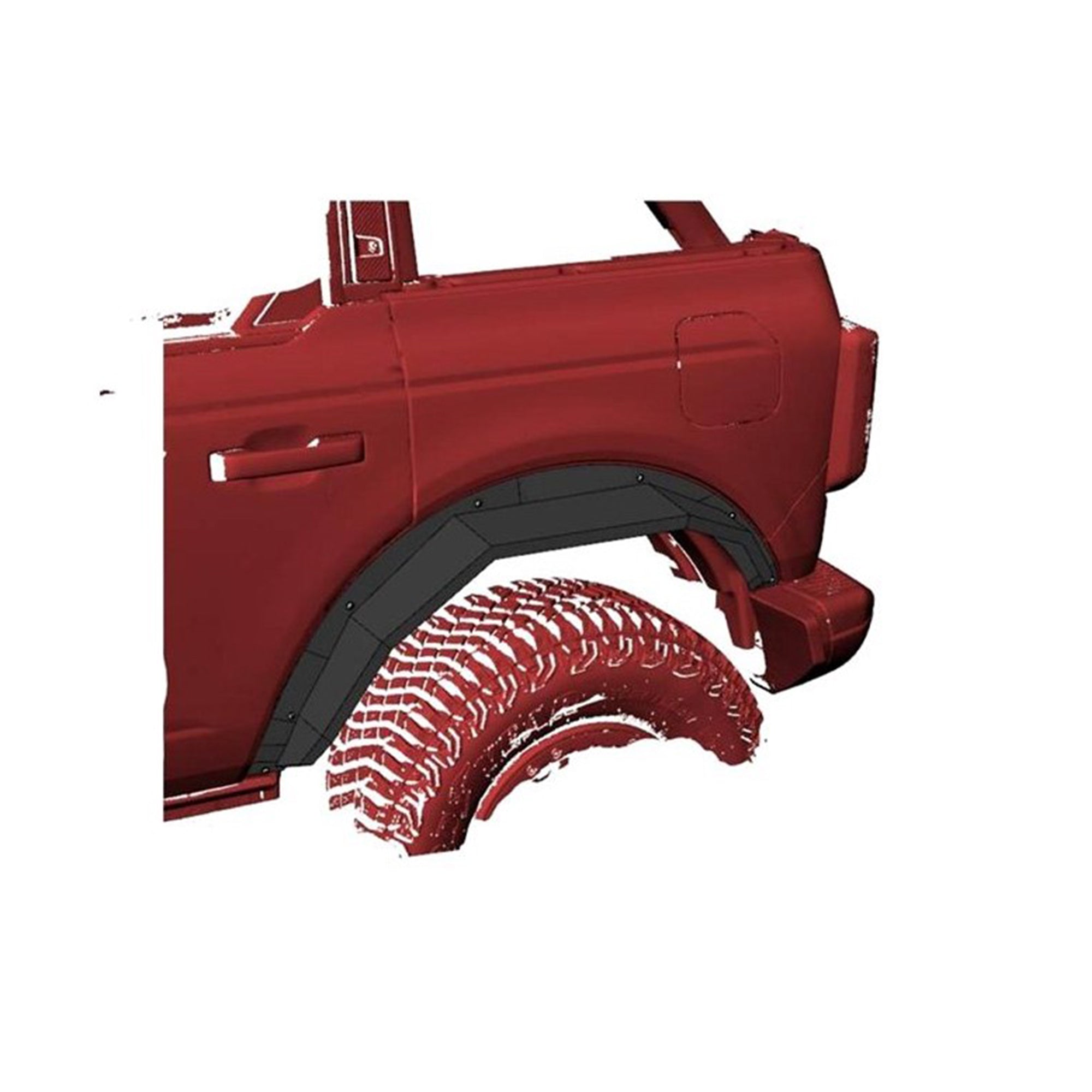 2021-2026 Ford Bronco Fender Flares Heavy Duty Sheet Metal Plate | Black Horse Off Road - Image 5