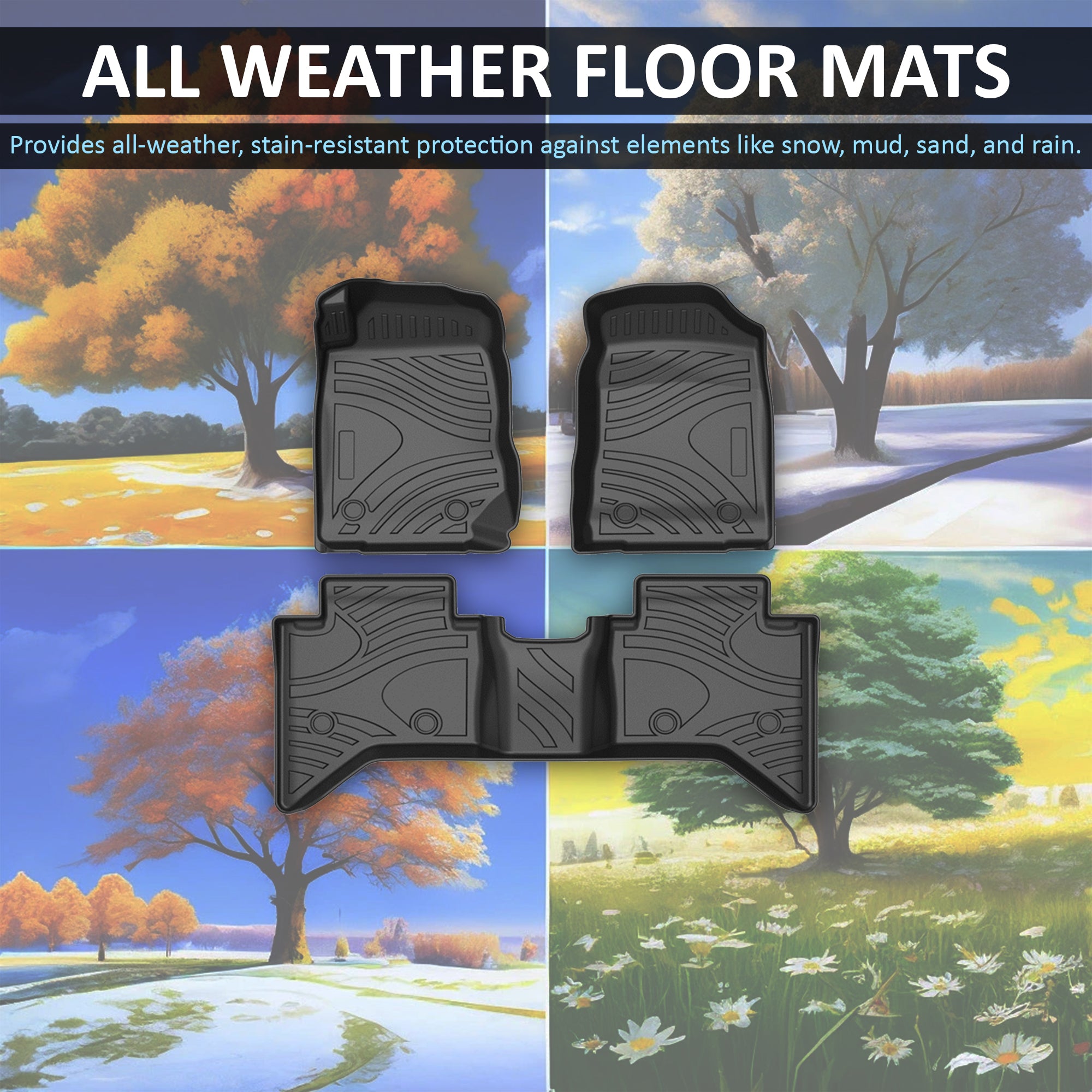 2015-2019 Chevrolet Colorado Totaliner Heavy Duty Floor Liner Anti-Skid | Black Horse Off Road - Image 5