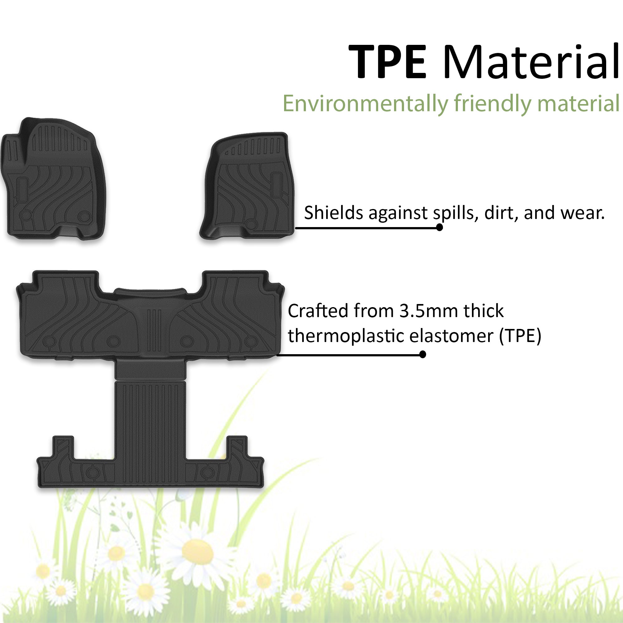 2023-2025 Chevrolet Tahoe Totaliner Heavy Duty Floor Liner Anti-Skid | Black Horse Off Road - Image 4