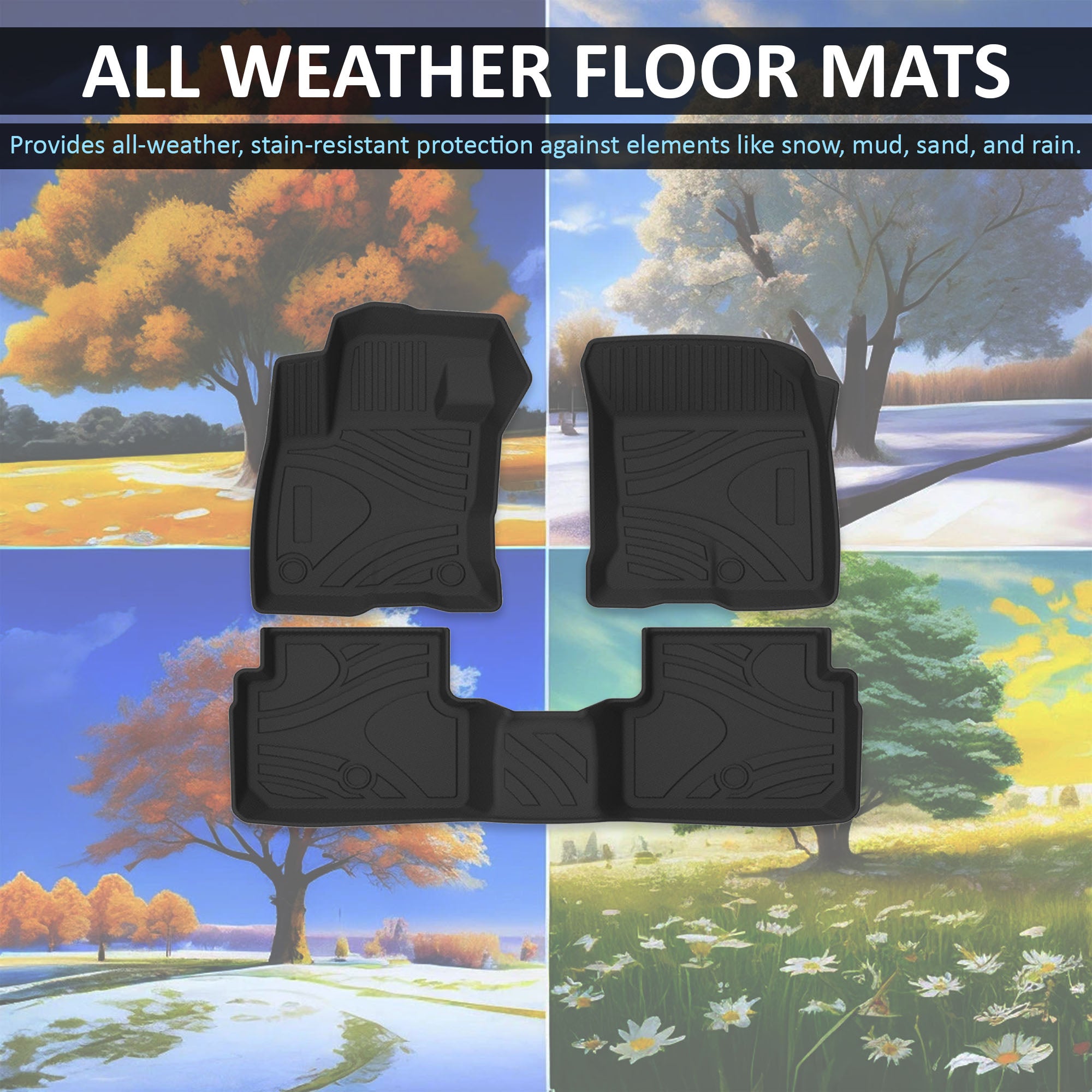 2021-2025 Ford Bronco Sport Totaliner Heavy Duty Floor Liner Anti-Skid | Black Horse Off Road - Image 5