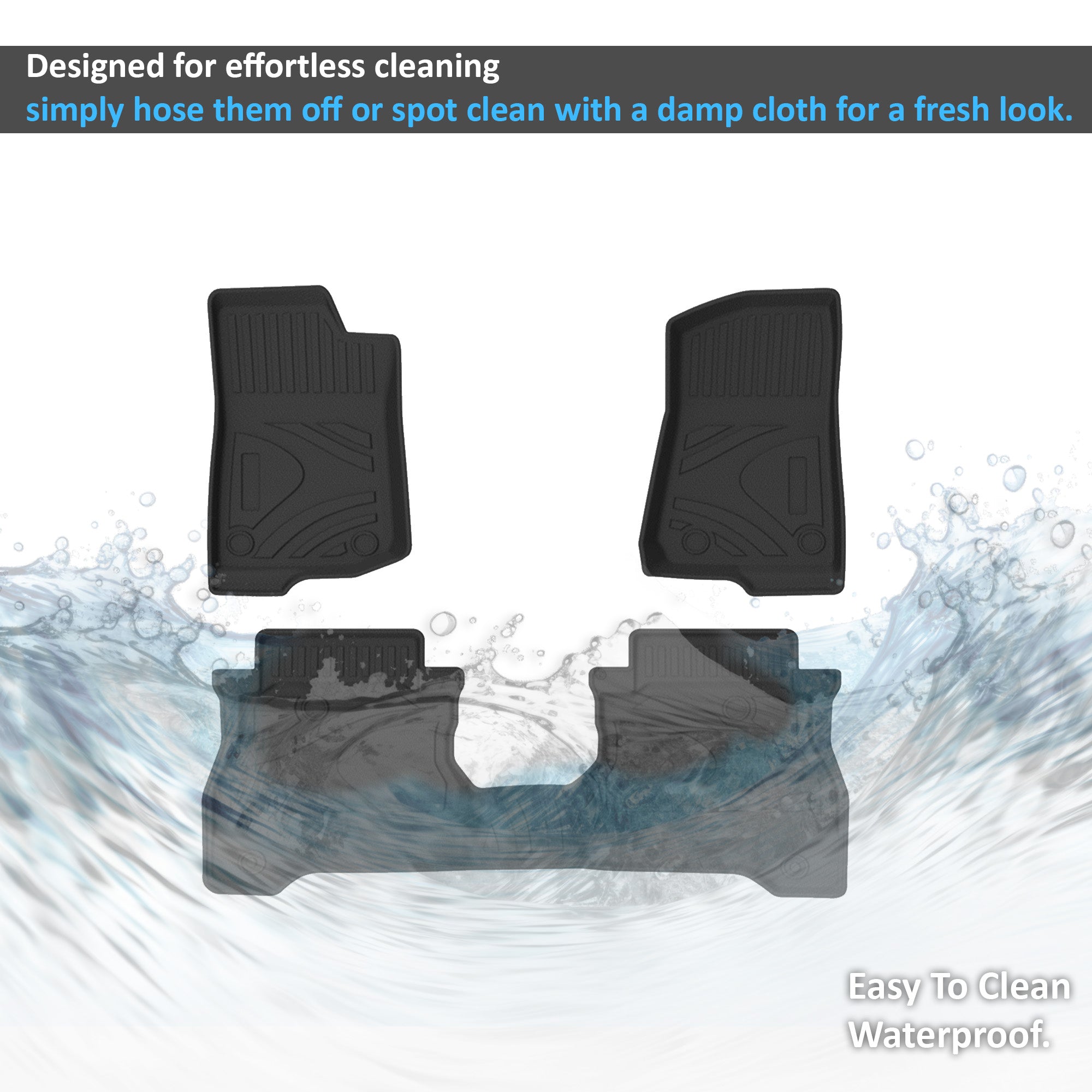 2020-2024 Jeep Gladiator Totaliner Heavy Duty Floor Liner Anti-Skid | Black Horse Off Road - Image 2