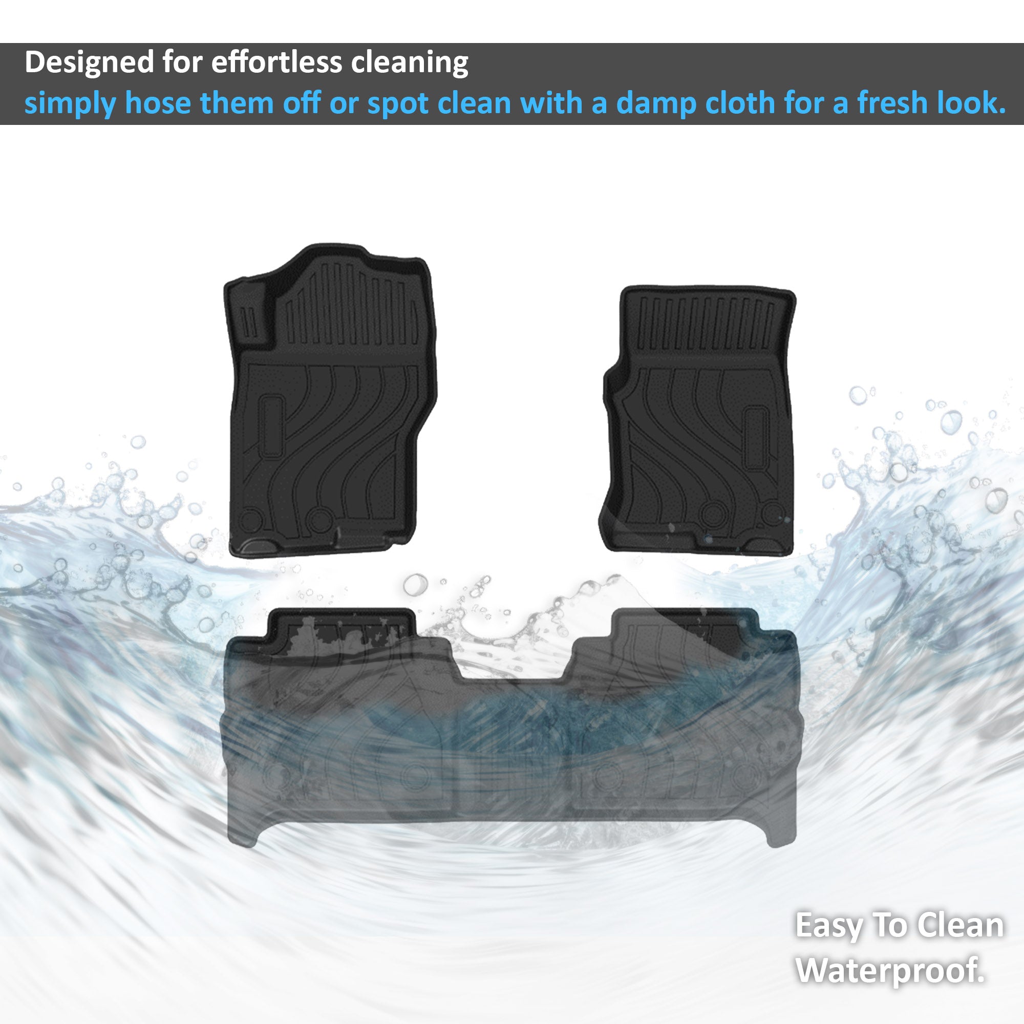 2019-2023 Nissan Frontier Totaliner Heavy Duty Floor Liner Anti-Skid | Black Horse Off Road - Image 2