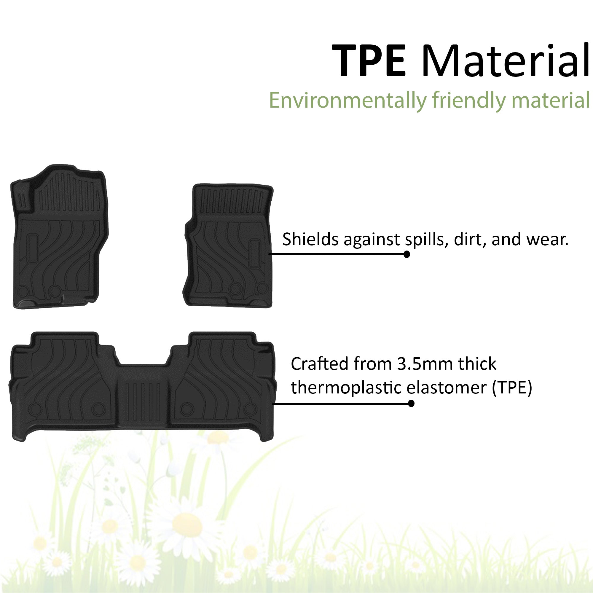 2019-2023 Nissan Frontier Totaliner Heavy Duty Floor Liner Anti-Skid | Black Horse Off Road - Image 4