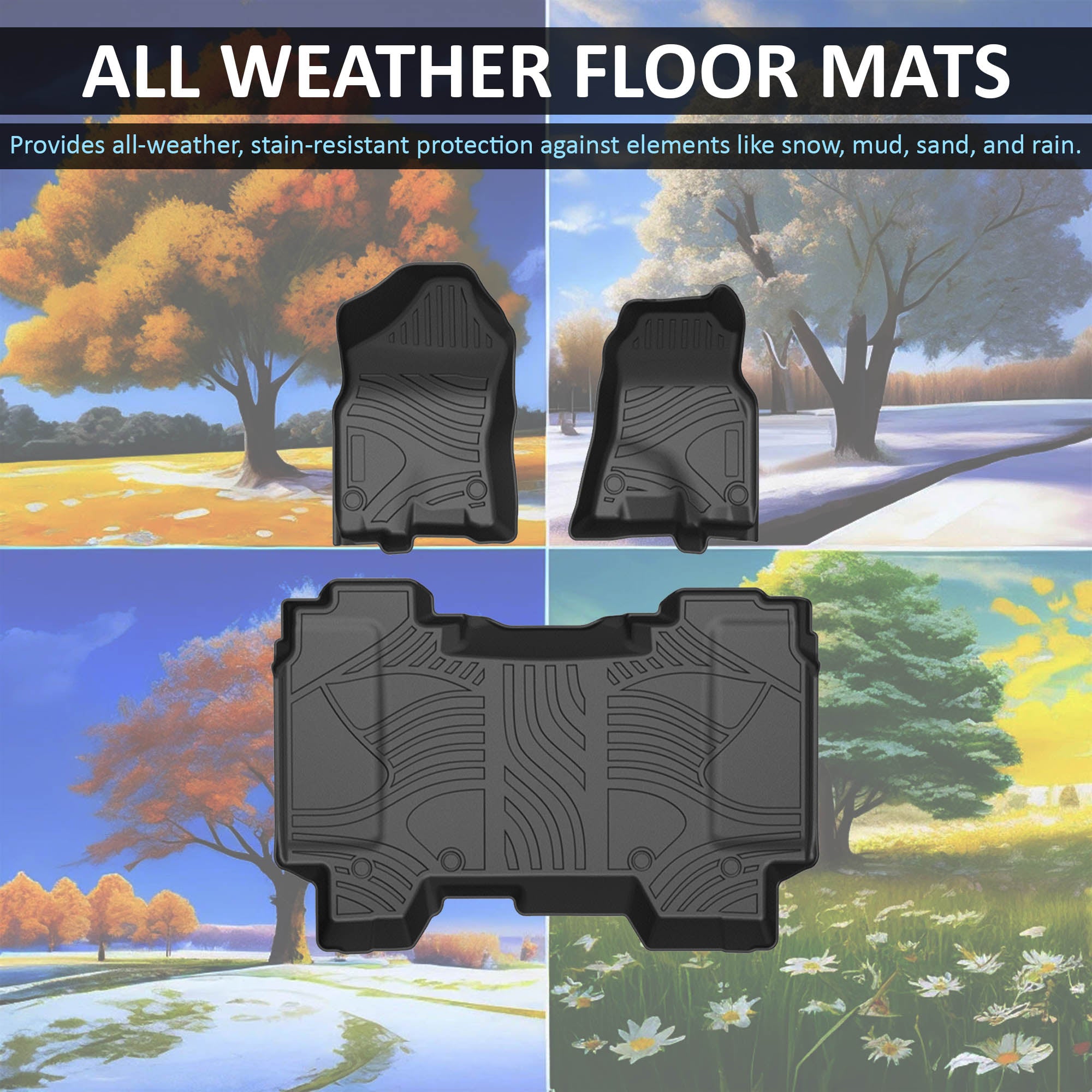 2019-2024 Dodge Ram 1500 Totaliner Heavy Duty Floor Liner Anti-Skid | Black Horse Off Road - Image 5