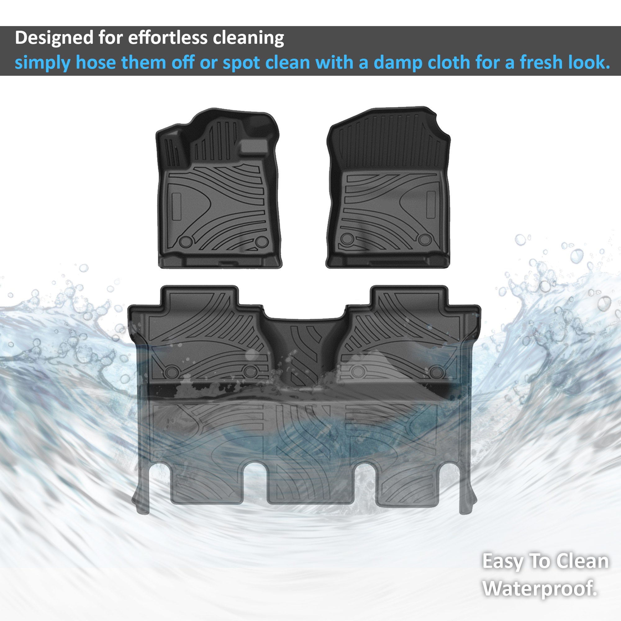 2015-2021 Toyota Tundra Totaliner Heavy Duty Floor Liner Anti-Skid | Black Horse Off Road - Image 2