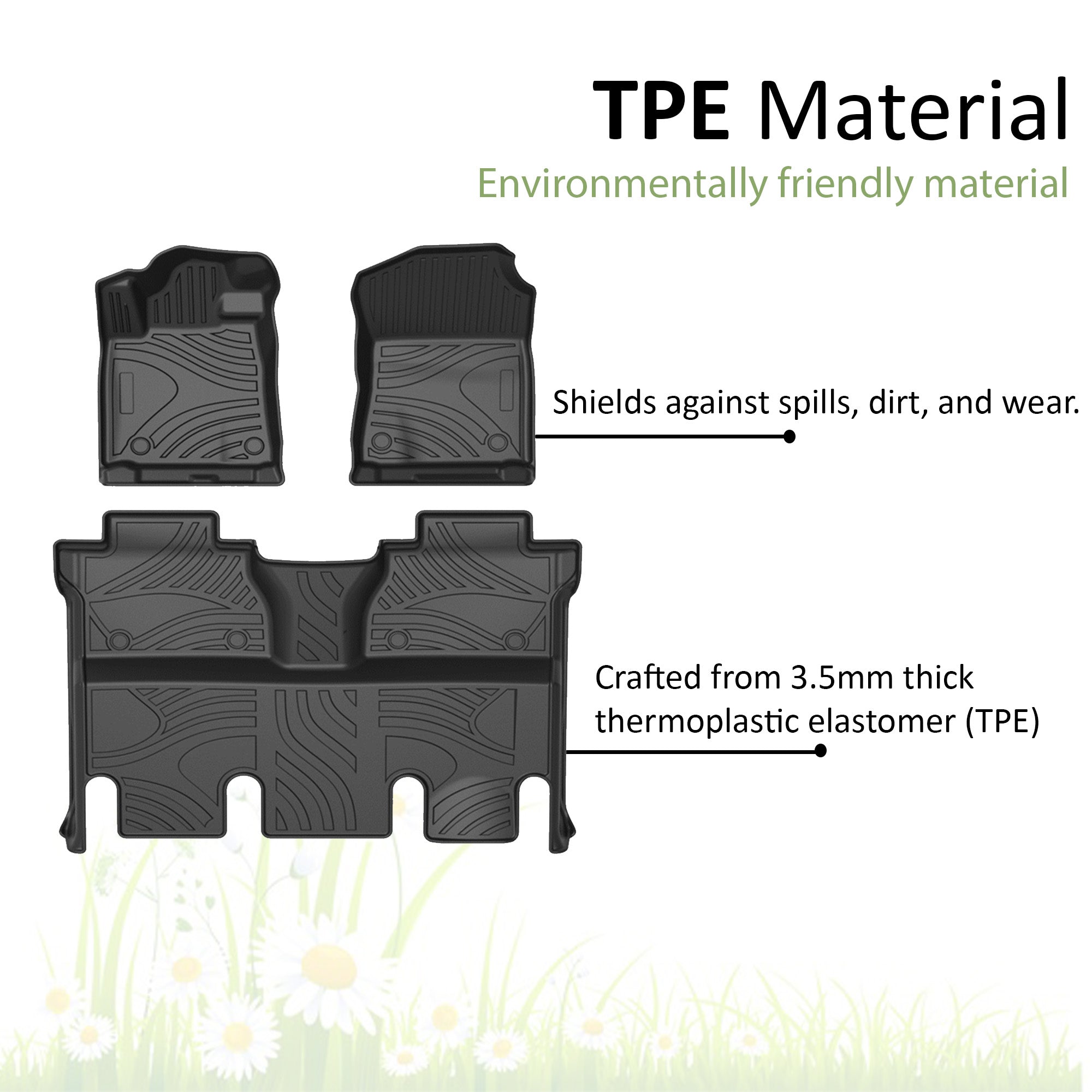 2015-2021 Toyota Tundra Totaliner Heavy Duty Floor Liner Anti-Skid | Black Horse Off Road - Image 4