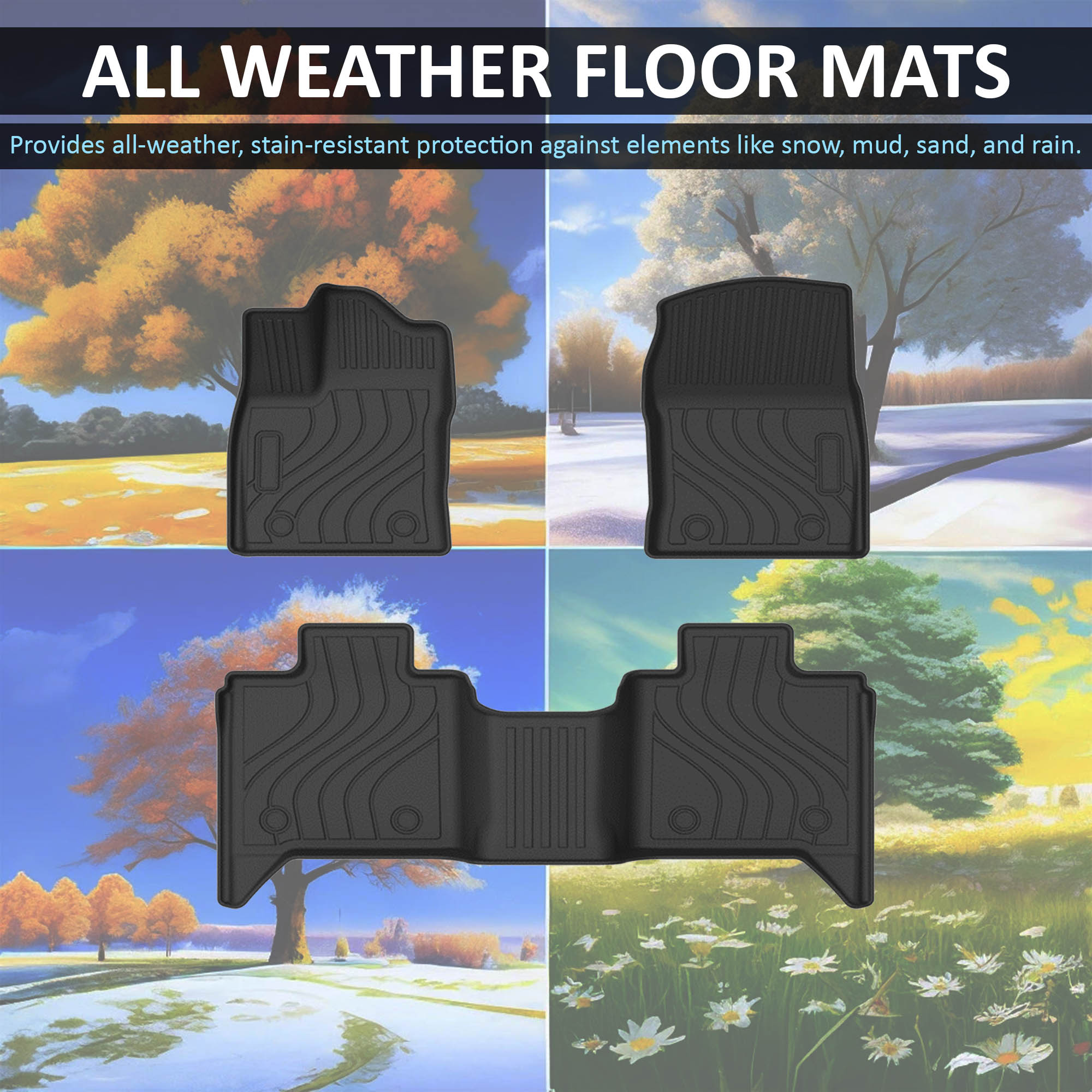 2022-2026 Toyota Tundra Totaliner Heavy Duty Floor Liner Anti-Skid | Black Horse Off Road - Image 5