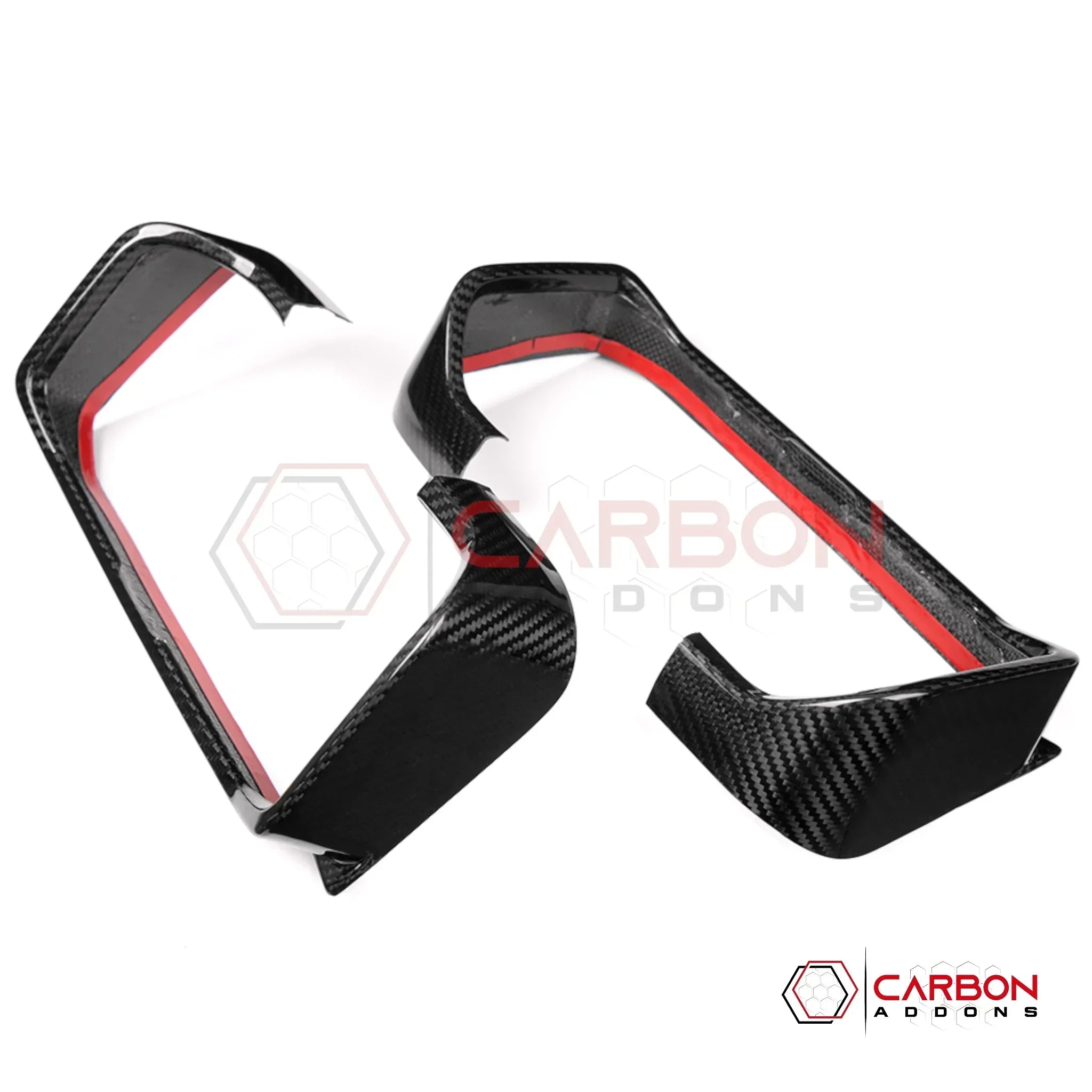 Carbon Fiber Rear Tail Light Trim Bezel Cover For Ford Bronco Raptor | Glossy or Matte