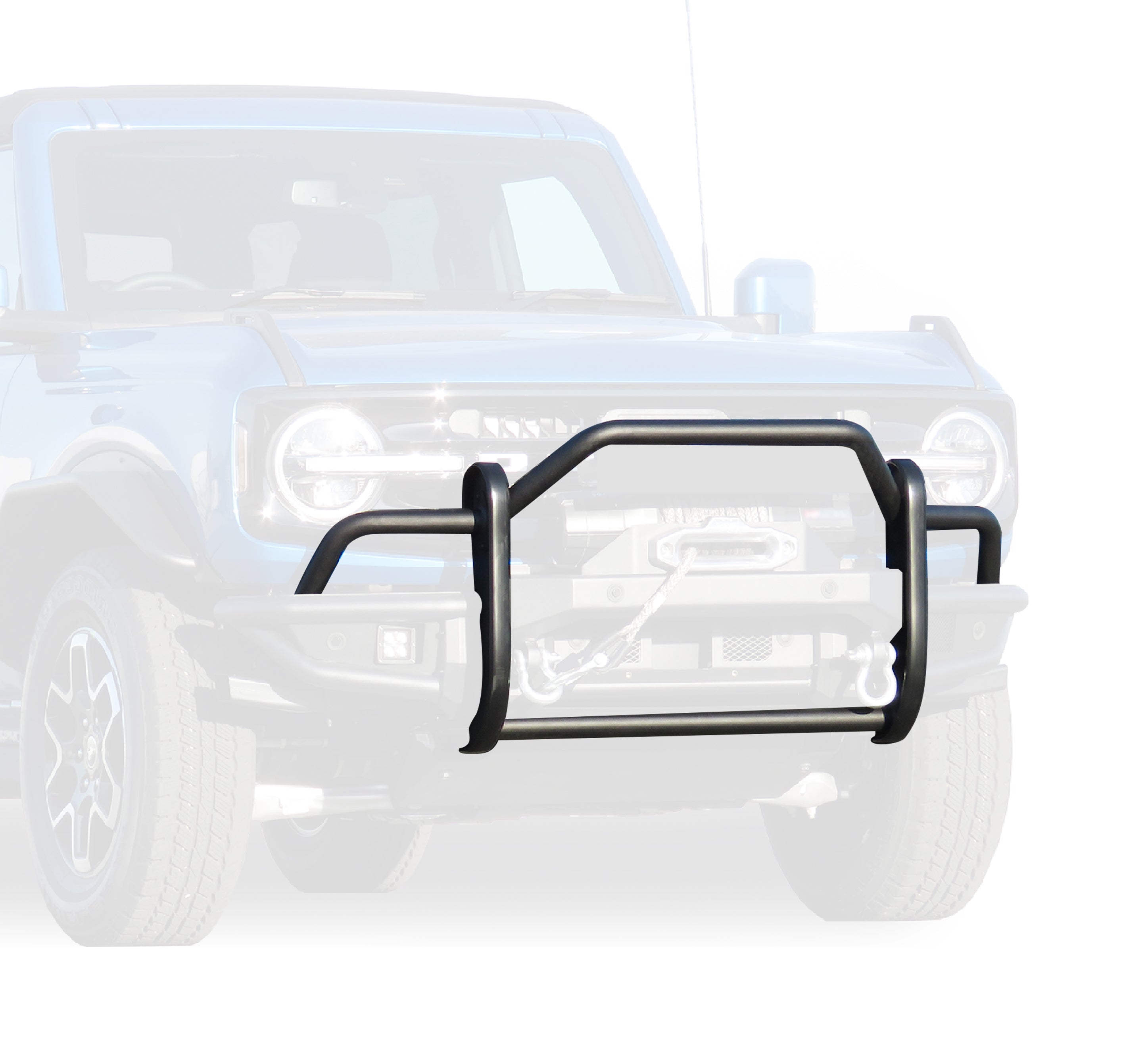 2021-2026 Ford Bronco Tubular Grille Guard Heavy Duty | Black Horse Off Road - Image 4
