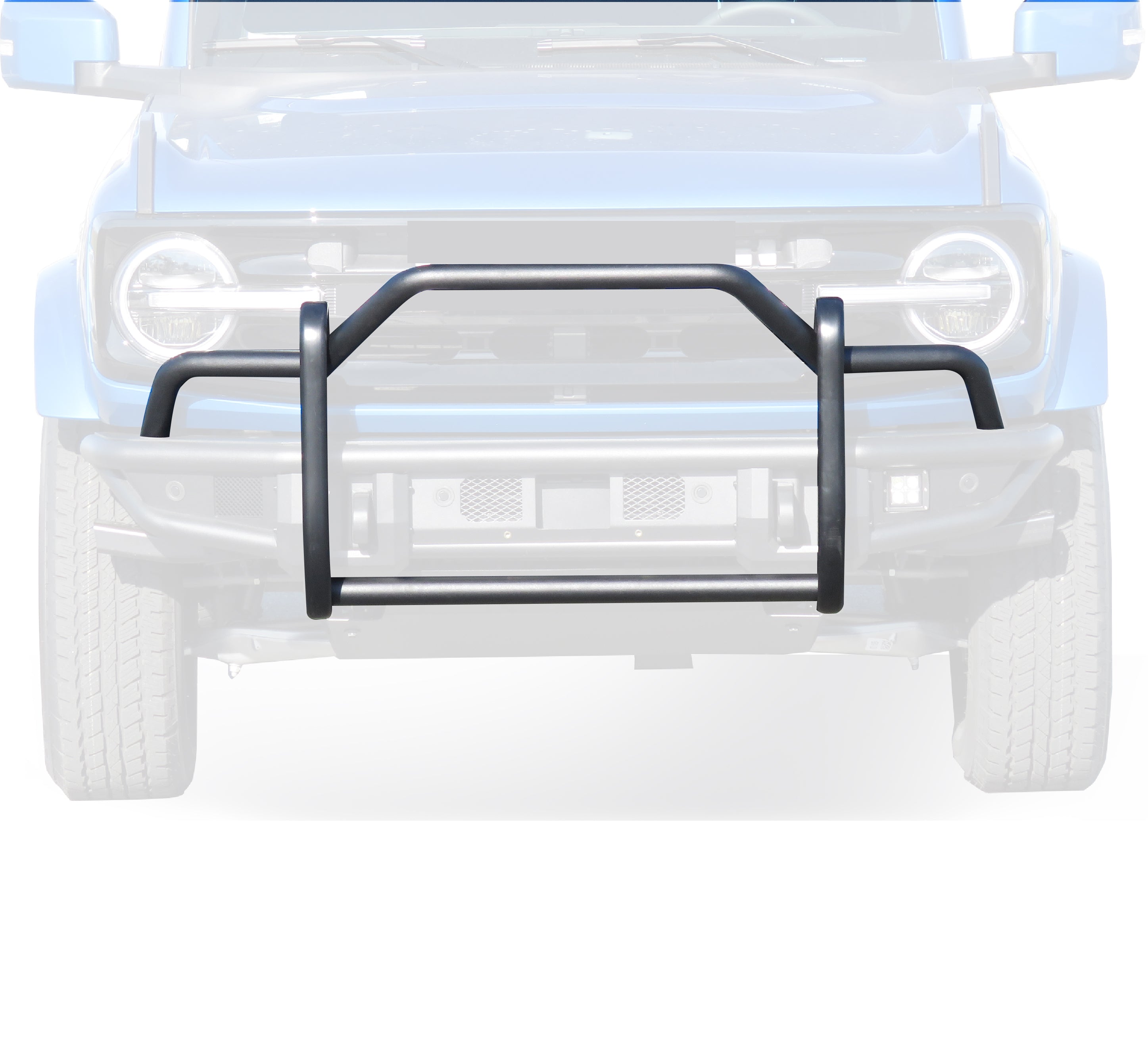 2021-2026 Ford Bronco Tubular Grille Guard Light Duty | Black Horse Off Road - Image 4