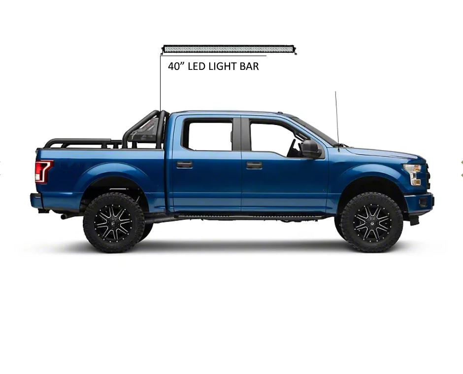Gladiator Roll Bar Kit Modular W/40" LED Light Bar | Black Horse Off Road - Image 5