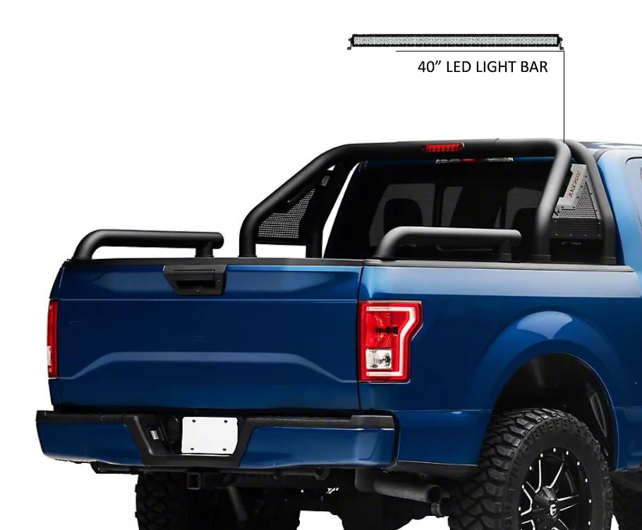 Gladiator Roll Bar Kit Modular W/40" LED Light Bar | Black Horse Off Road - Image 7