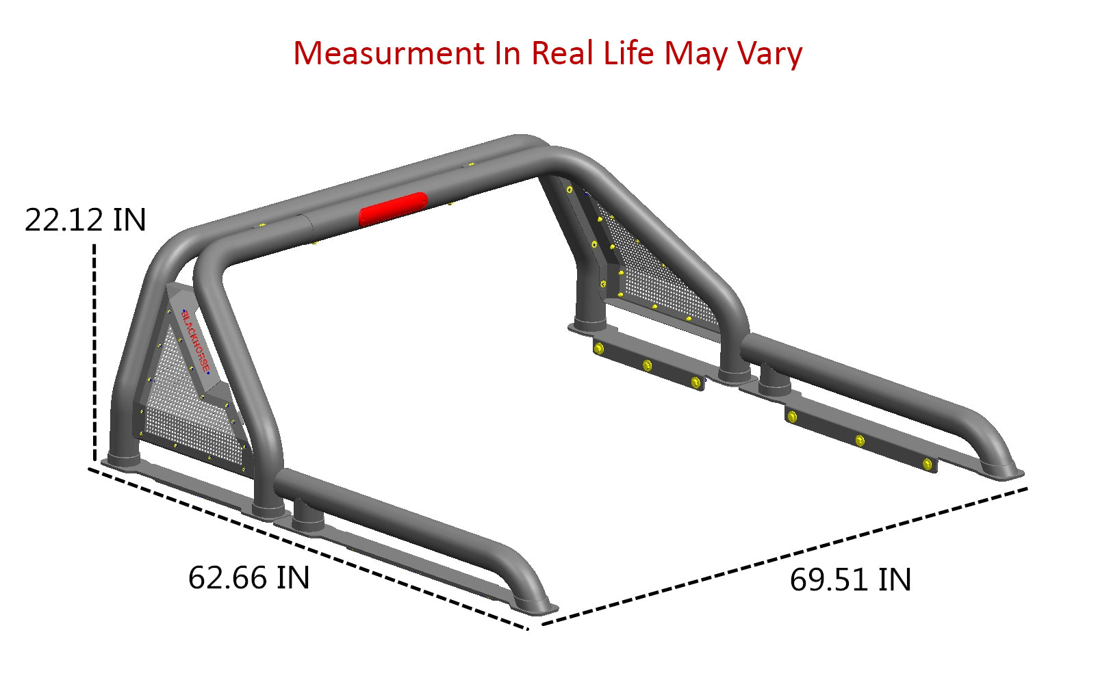 Gladiator Roll Bar Kit Modular W/40" LED Light Bar | Black Horse Off Road - Image 8