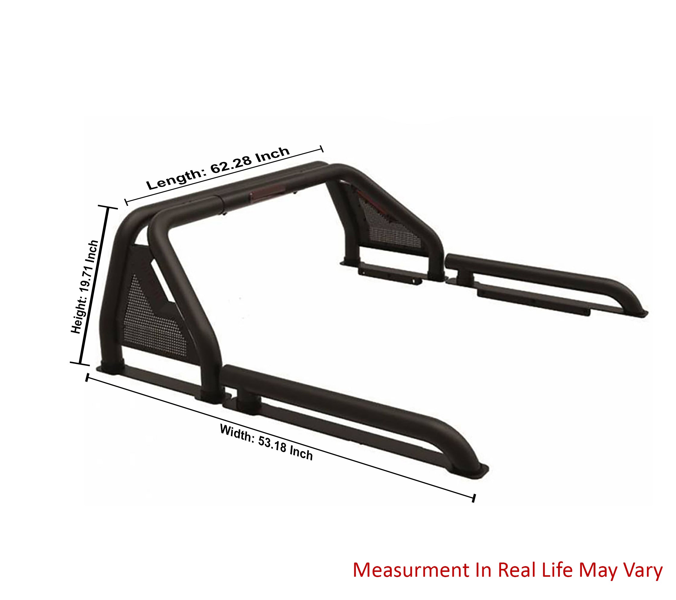 2019-2026 Ford Ranger Gladiator Roll Bar Kit Modular W/40" LED Light Bar | Black Horse Off Road - Image 6