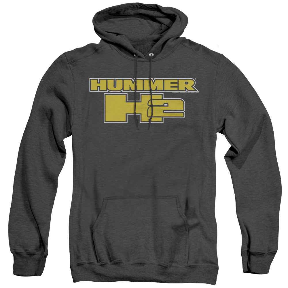Hummer H2 Block Logo Adult Pullover Hoodie - Black