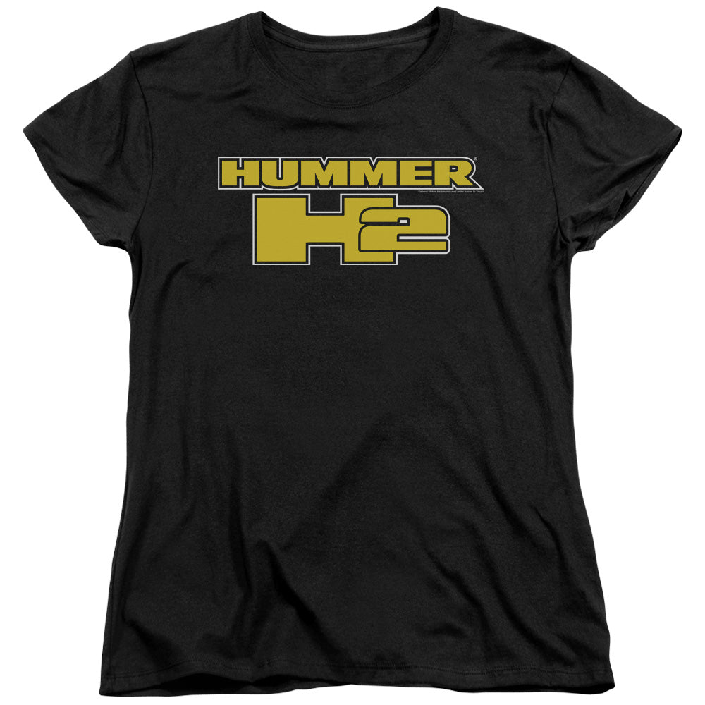 Hummer H2 Block Logo Women’s Short Sleeve - Black