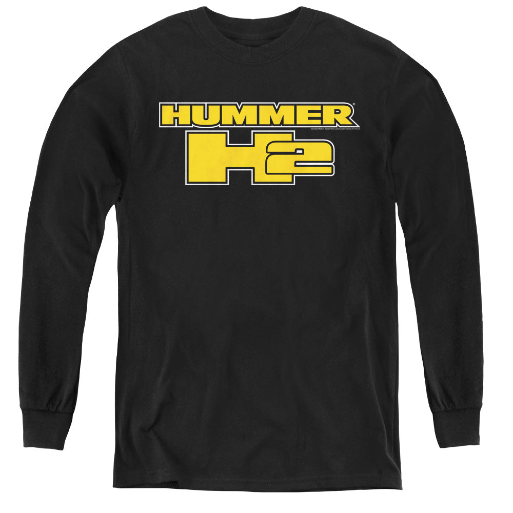 Hummer H2 Block Logo-L/S Youth-Black