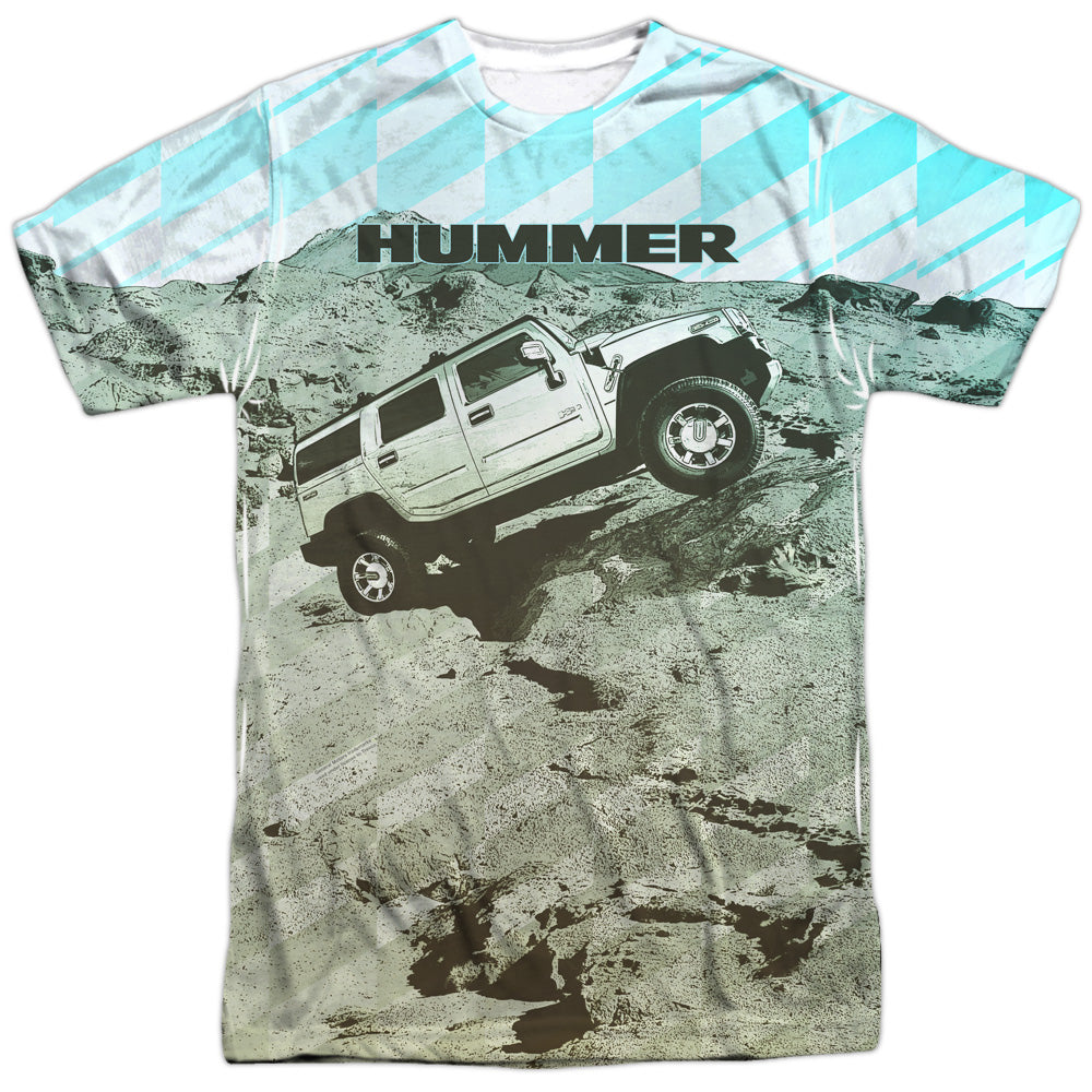 Hummer Trek Adult Regular Fit Short Sleeve 100% Poly - White
