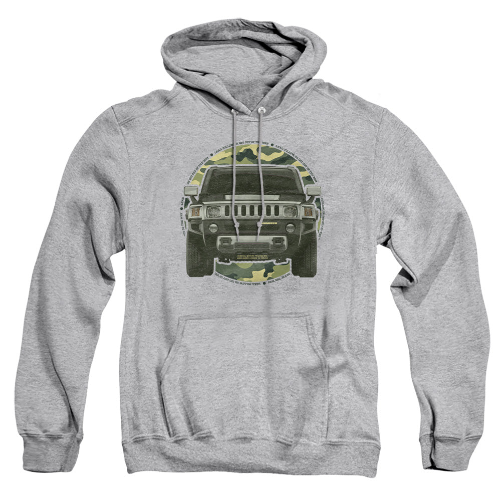 Hummer Lead or Follow Adult Pullover Hoodie - Athletic Heather