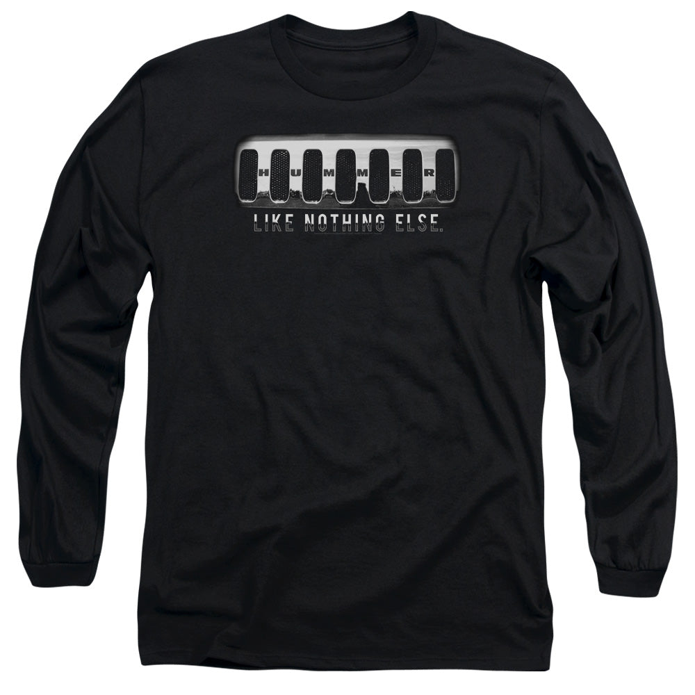Hummer Grill Adult Long Sleeve Tee Black