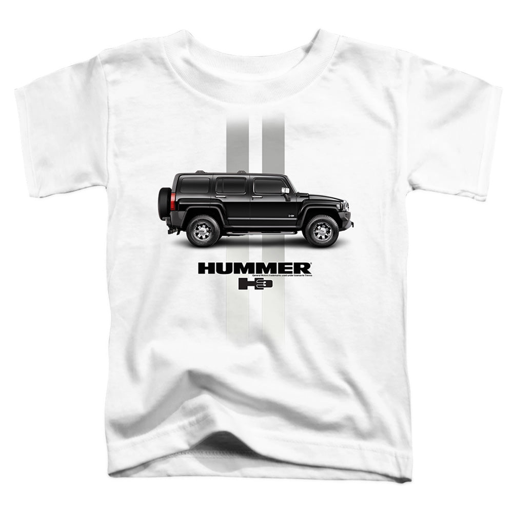 Hummer H3 Stripes-Toddler Short Sleeve-White