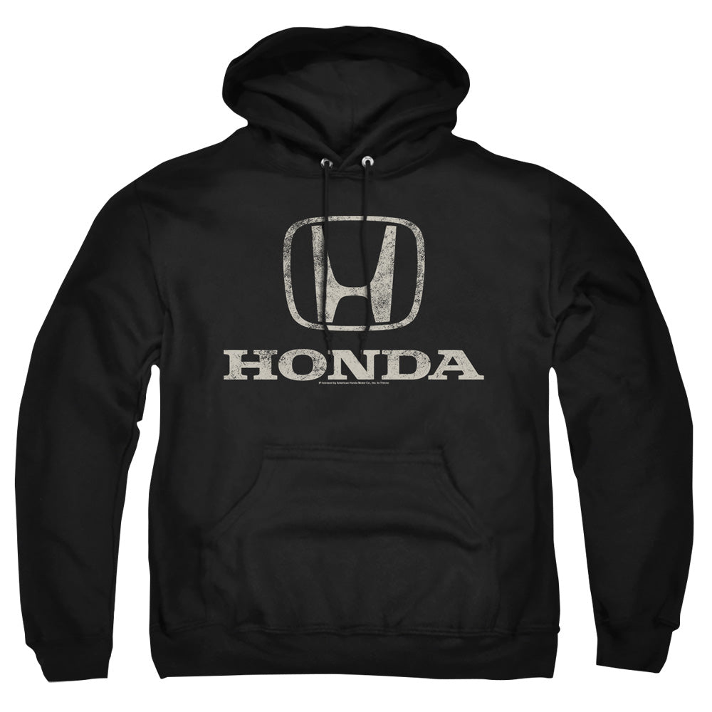 Honda Distressed Stacked Logo-Adult Pullover Hoodie