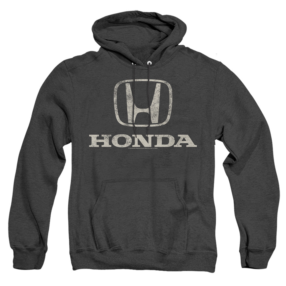 Honda Distressed Stacked Logo-Adult Pullover Hoodie