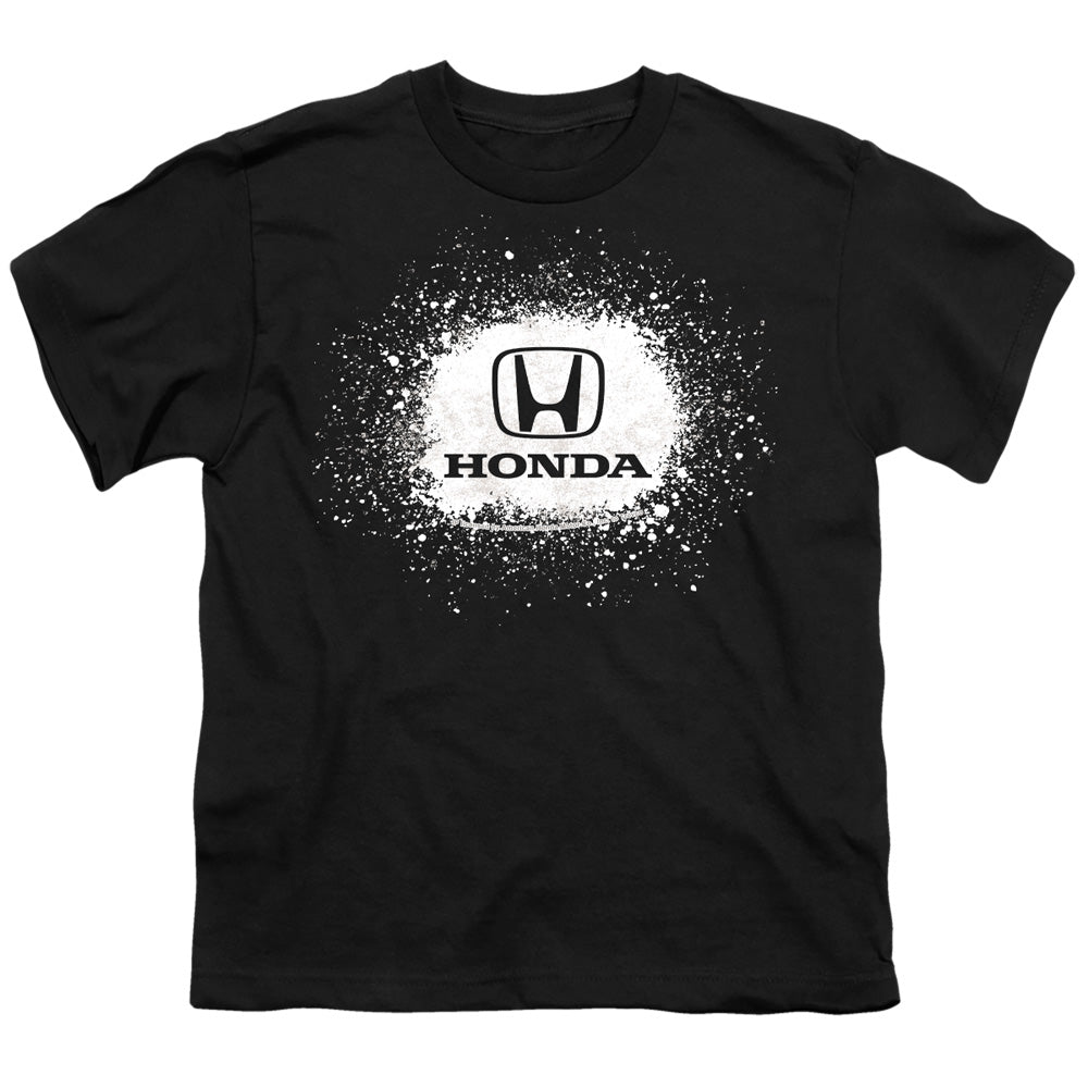 Honda Paint Splat Logo-Youth Short Sleeve-Black
