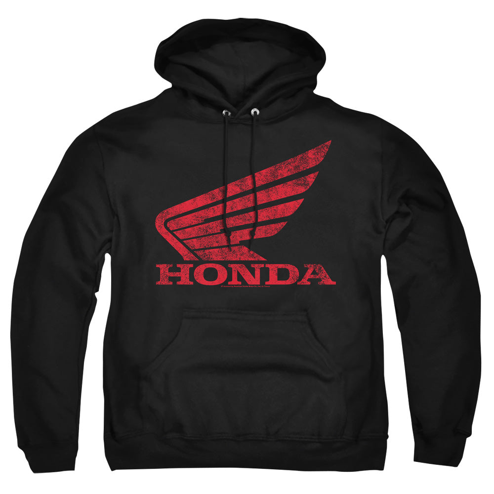 Honda Distressed Powersports Wing-Adult Pullover Hoodie