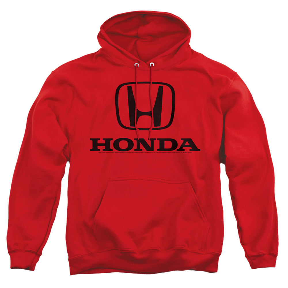 Honda Standard Logo-Adult Pullover Hoodie-Red