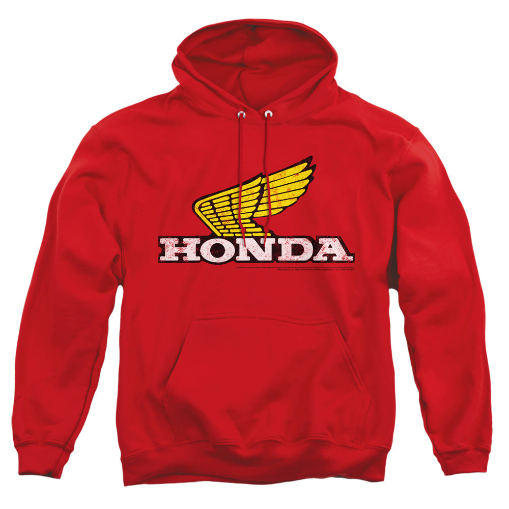 Honda Yellow Wing Logo-Adult Pullover Hoodie