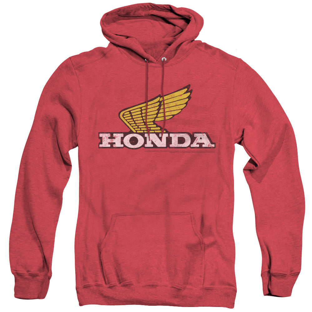 Honda Yellow Wing Logo-Adult Pullover Hoodie