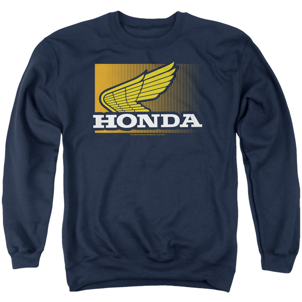 Honda Wing Gradient-Adult Crewneck Sweatshirt-Navy