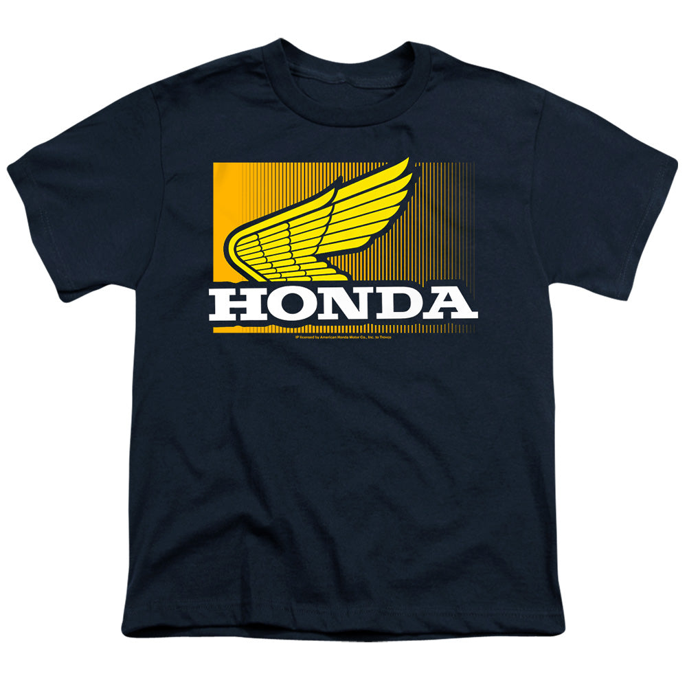 Honda Wing Gradient-Youth Short Sleeve-Navy