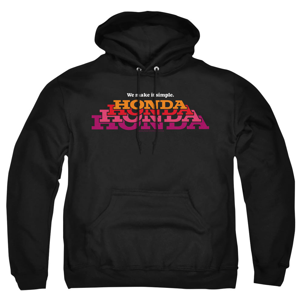Honda Make It Simple Logo-Adult Pullover Hoodie-Black