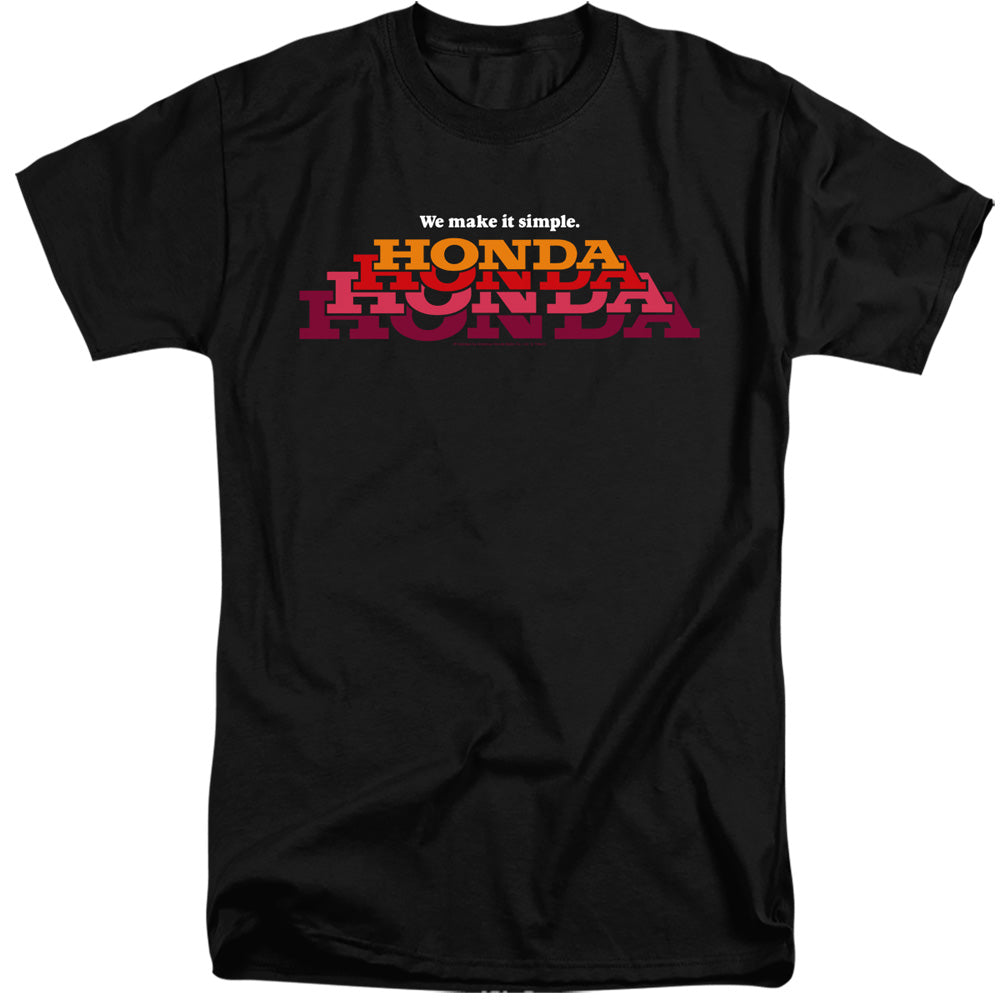 Honda Make It Simple Logo-Adult Tall Fit Short Sleeve-Black