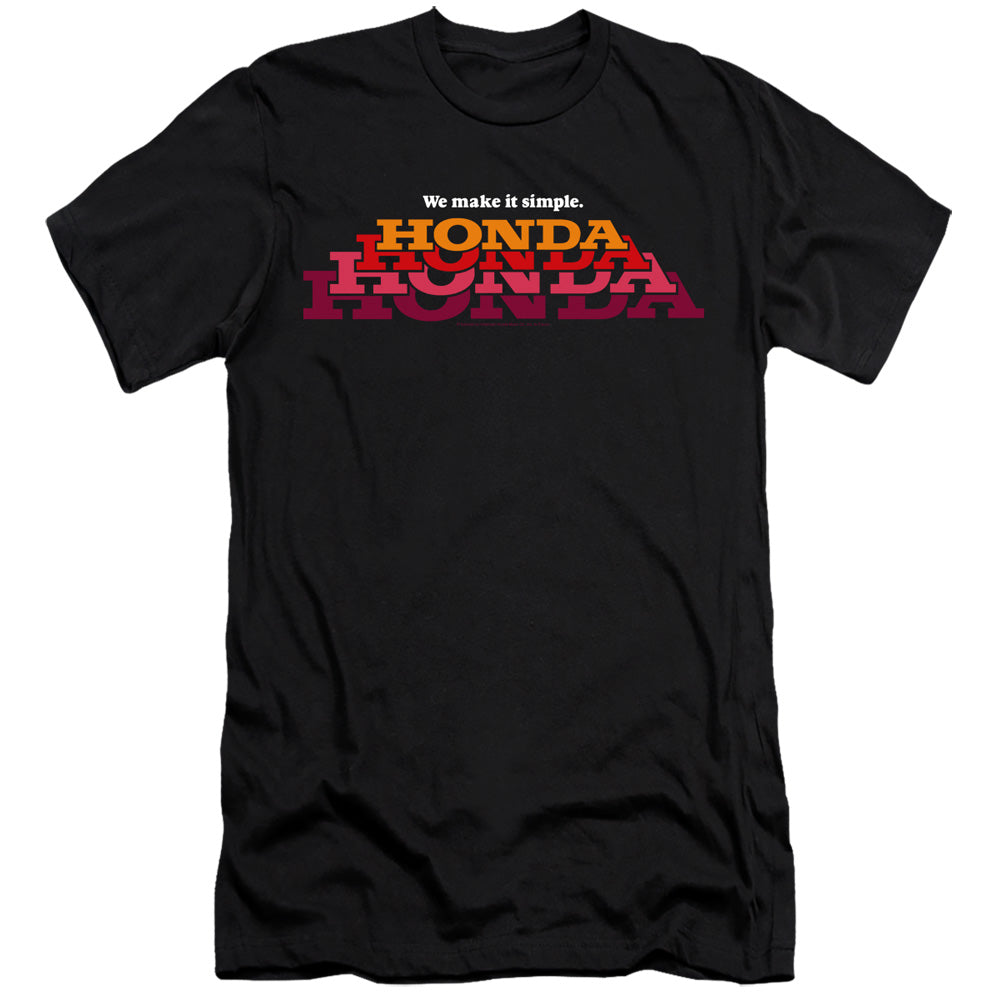 Honda Make It Simple Logo-Premium Canvas Adult Slim Fit 30/1-Black