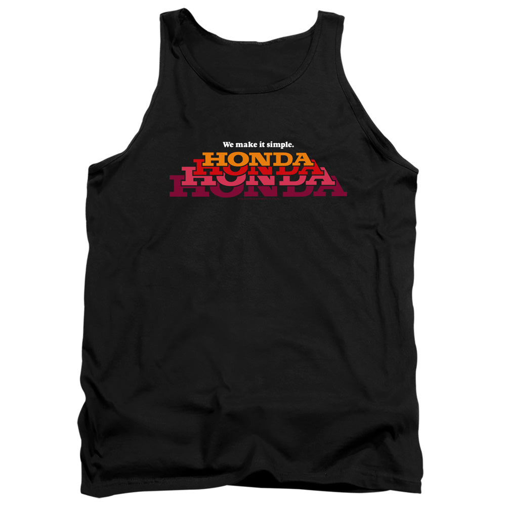 Honda Make It Simple Logo-Adult Tank Top-Black