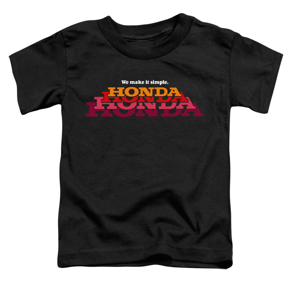 Honda Make It Simple Logo-Toddler Short Sleeve-Black